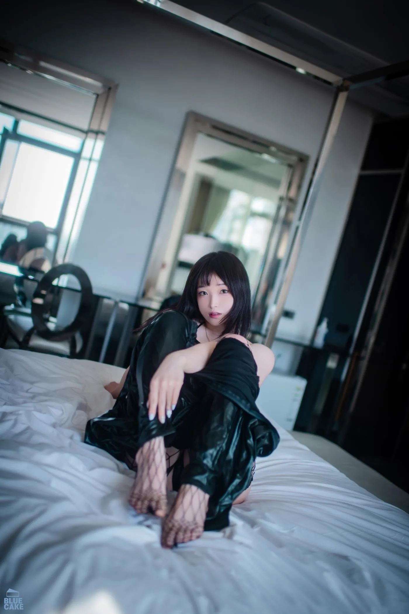 Bambi 밤비 – NO.109 [BLUECAKE] Black Mist MeshStocking [80P]插图1